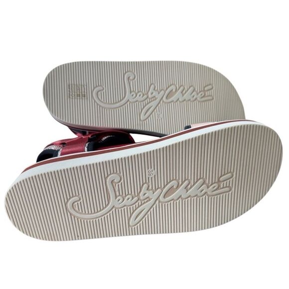 See by Chloe Yumi Ankle Strap Sandals Platform Comfort 39 New with Box - Picture 10 of 15